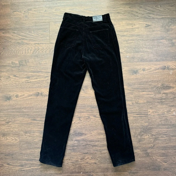 Calvin Klein Velvet Black High Rise Straight Leg Stretch Jeans Women’s Size 4 - Picture 2 of 5